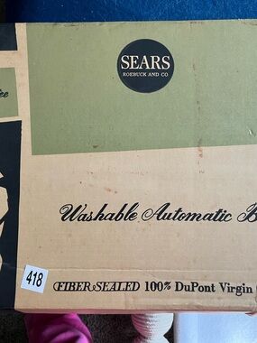 Sears Washable Automatic blanket